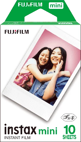富士フイルム instax mini JP1 ホワイト 10枚入りのパッケージ