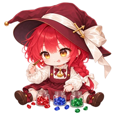 宝石を種類ごとに分ける Mira