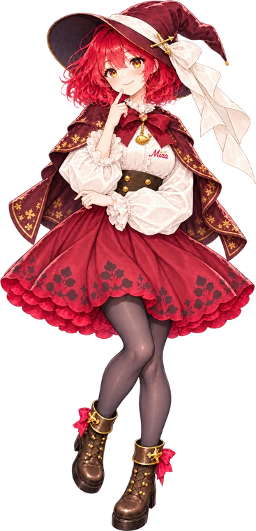 あごに手を当てて考える Mira